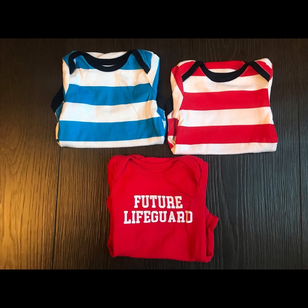 Three 0-3 Month Onesies from Bundles.